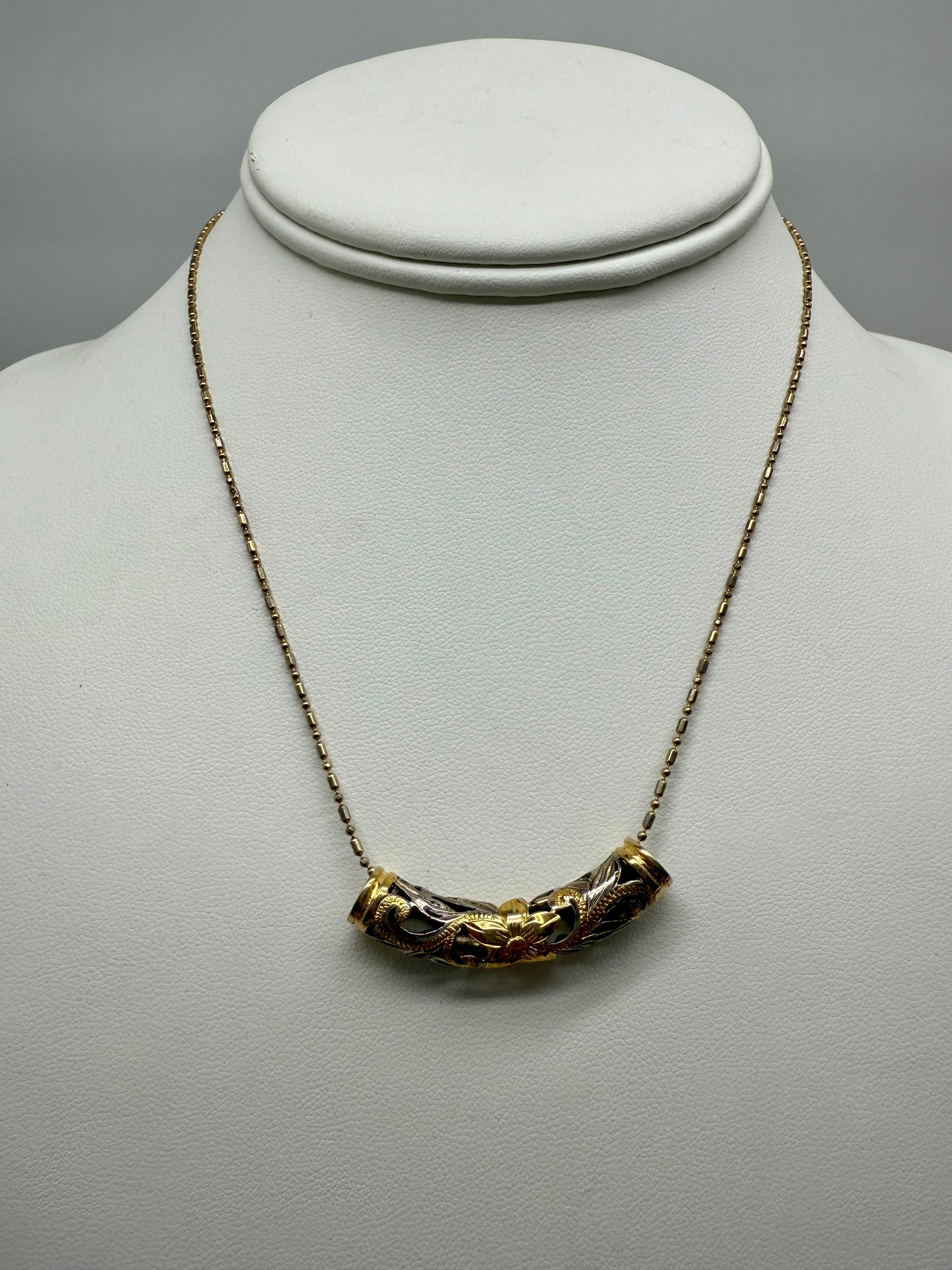 Gold Sterling Silver Necklace