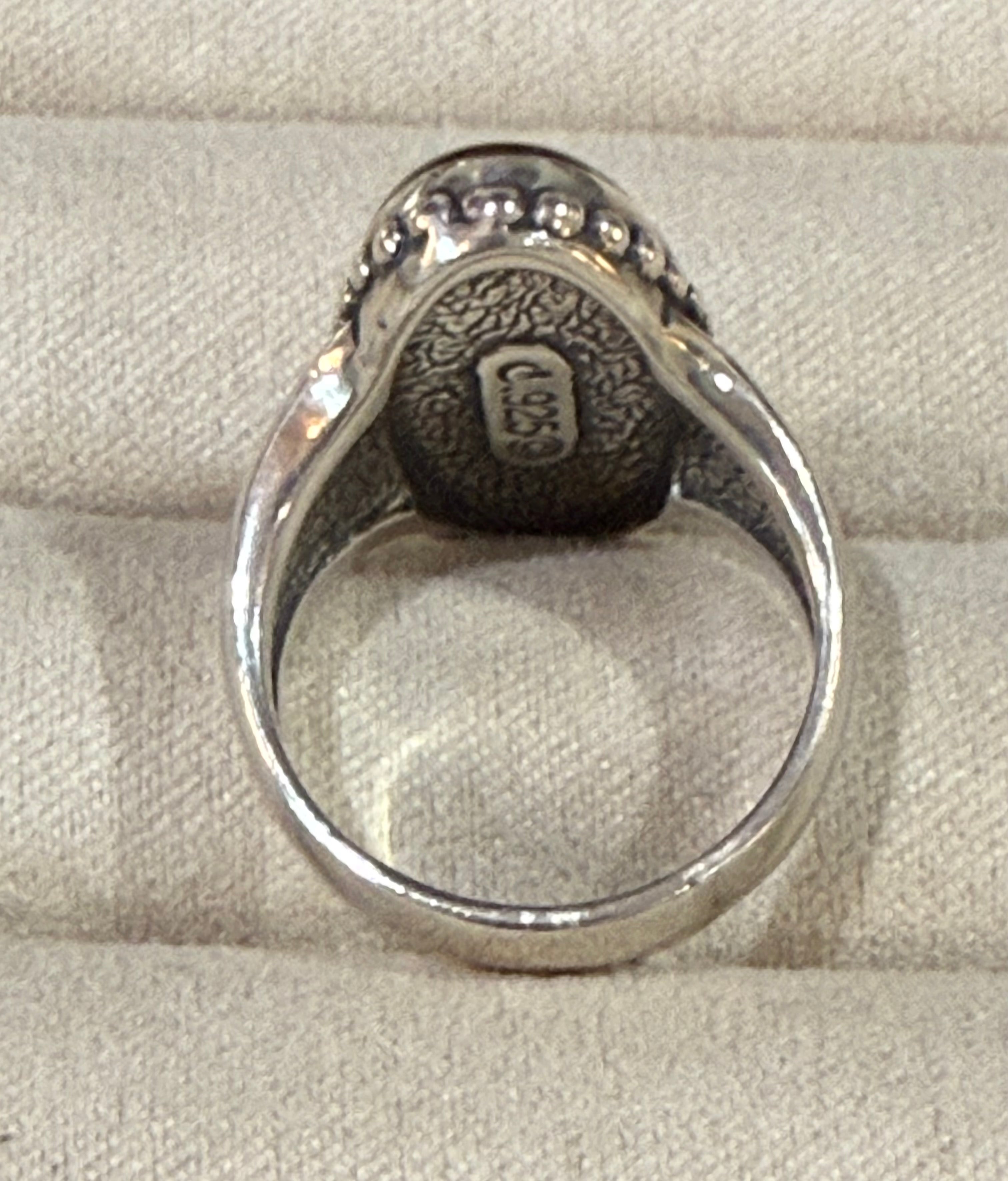 Carolyn Pollack Relios Southwestern Inlay Sterling Silver Ring Size 8