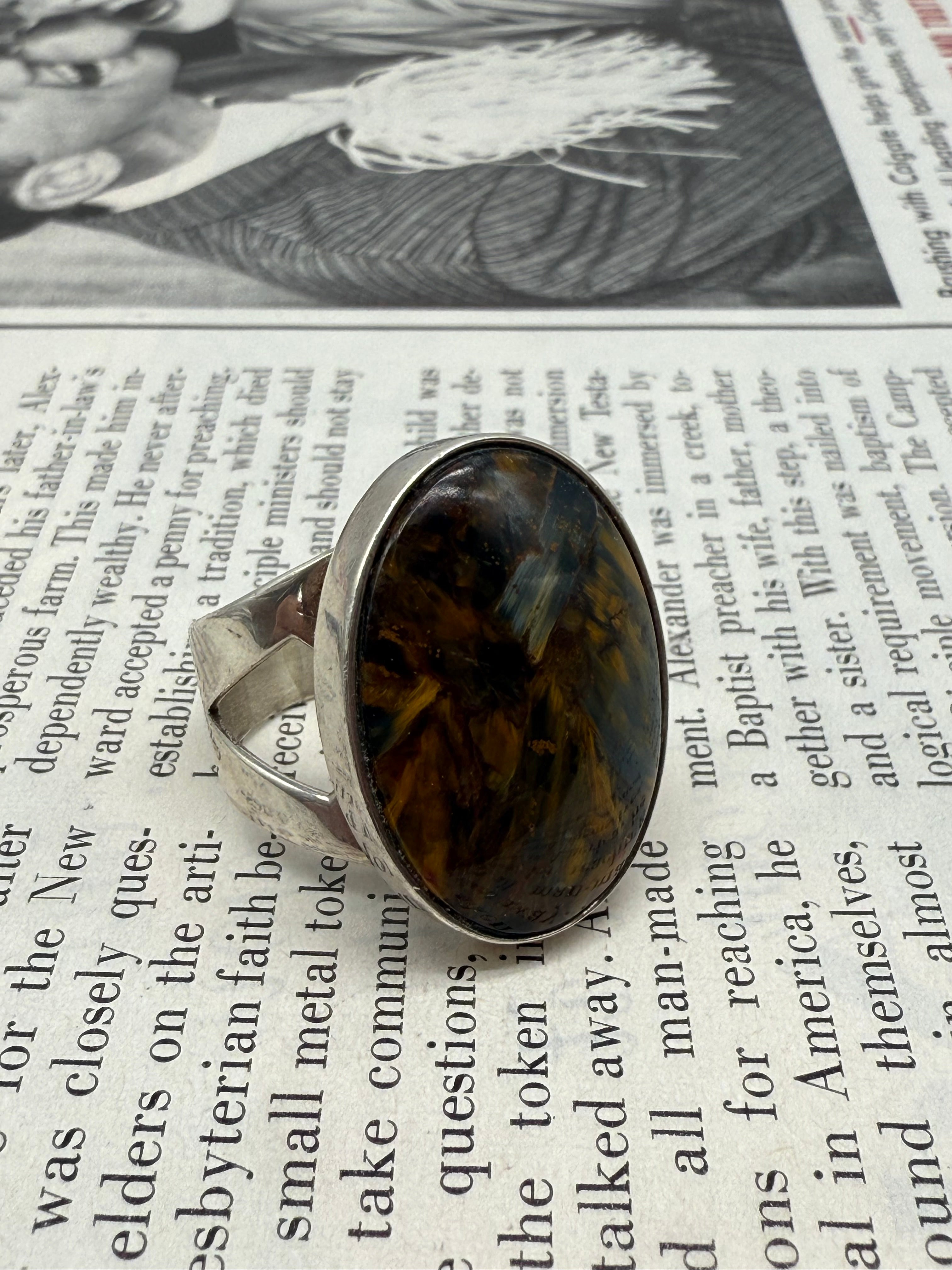 Jay King Jasper Sterling Silver Ring Size 9